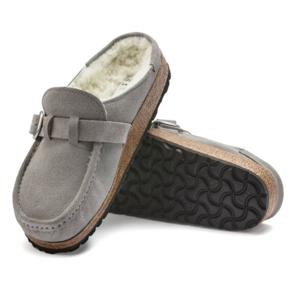 BIRKENSTOCK Buckley NARROW Shearling fur Clogs Mules Moccasin shoes NEW 39 8-8.5 - Picture 2 of 5